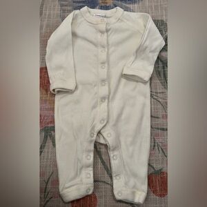 Hanna Andersson milk white Kids ribbed One Piece